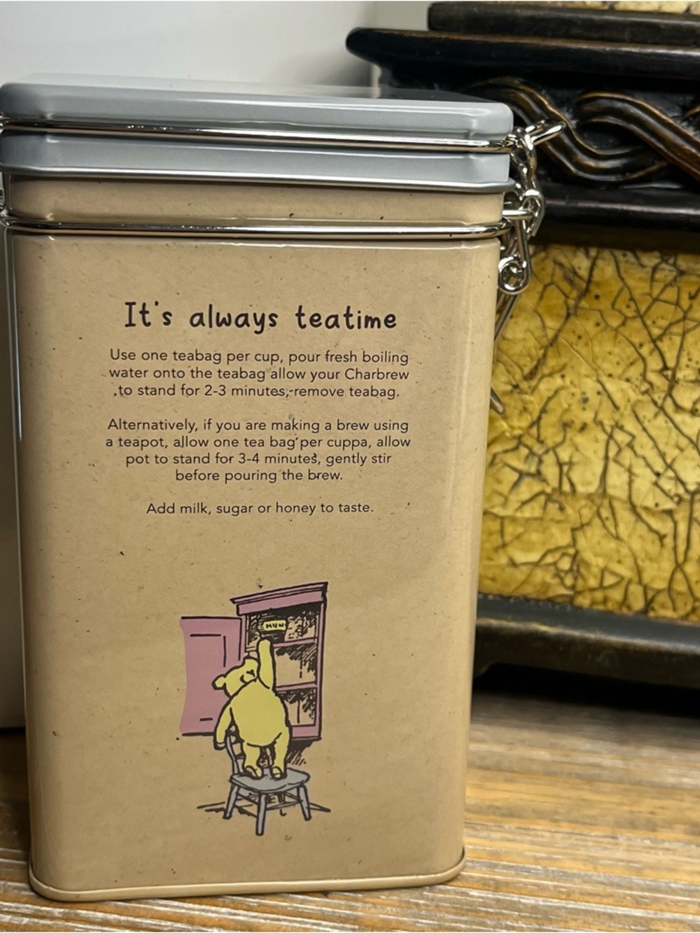 NEW Charbrew Winnie the Pooh Hunny & Lemon Tea Collector Tin - 60 Bags - Picture 2 of 8